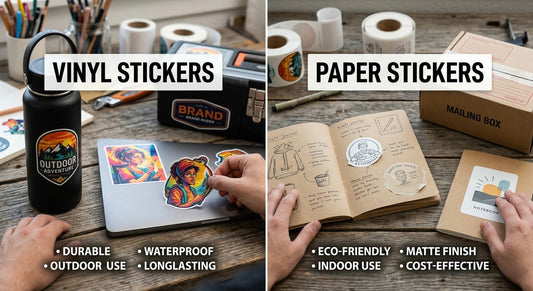 Vinyl Stickers vs Paper Stickers: Which One Should You Choose?