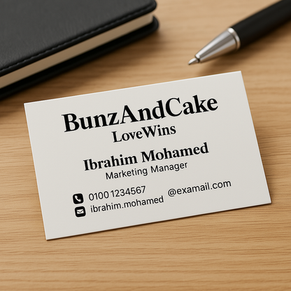 Professional business card printing Egypt for companies and small businesses