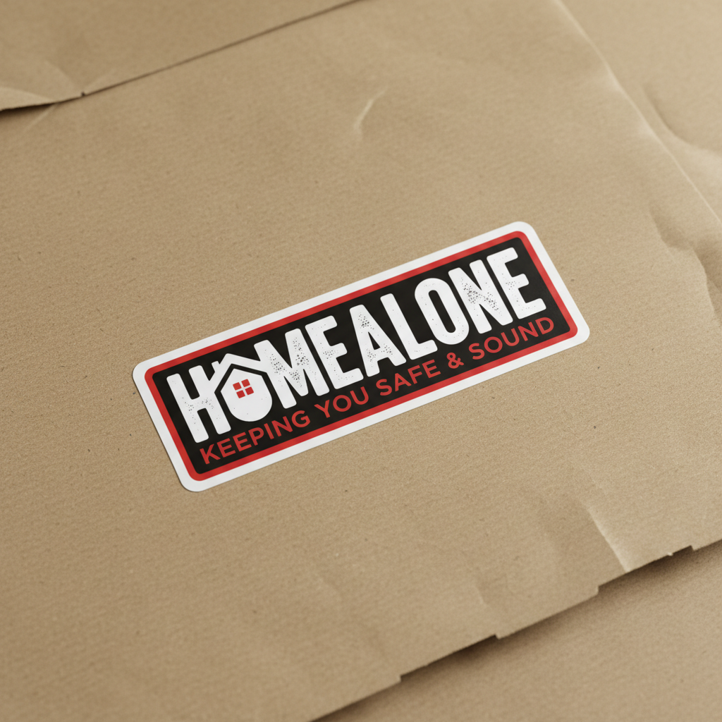 Custom rectangle vinyl stickers for packaging logo
